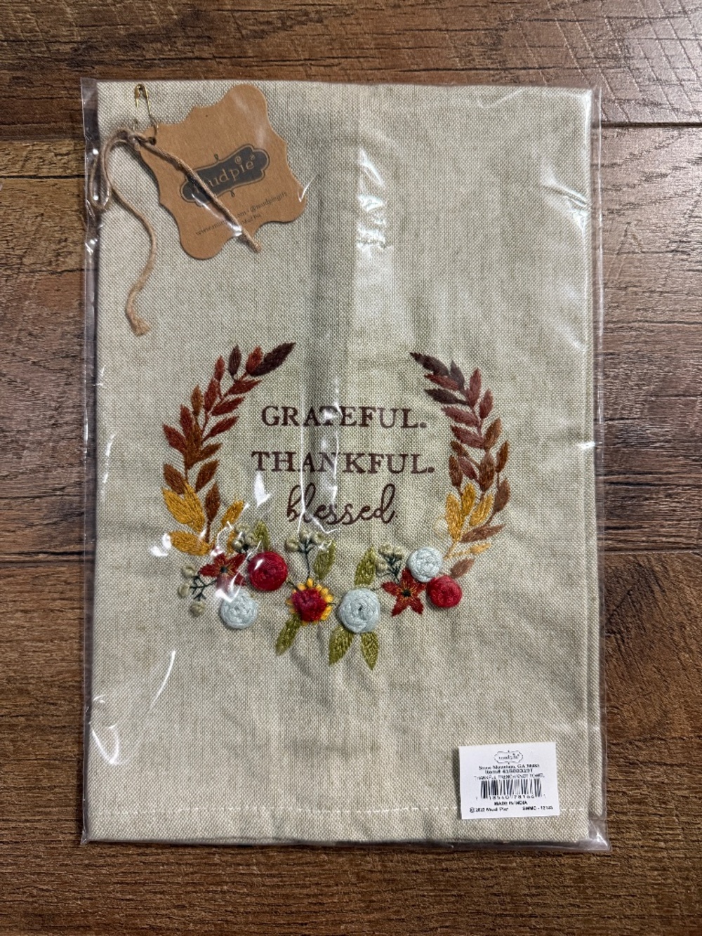 Mudpie fall tea towel